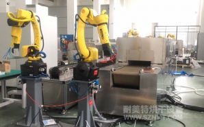 NMT-SDL-616 疫苗玻璃瓶特殊涂層工藝,預熱+固化自動化對接隧道爐烘烤線(蘇州?？松?